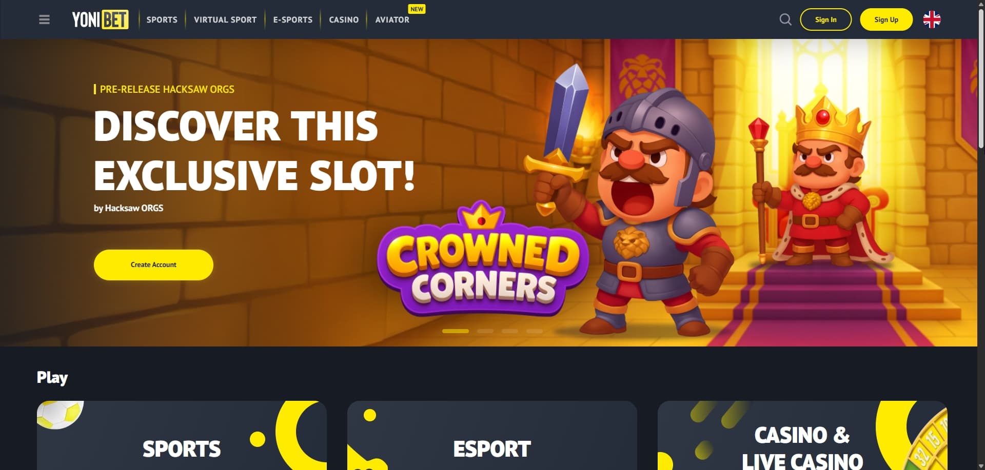 Yonibet 홈페이지